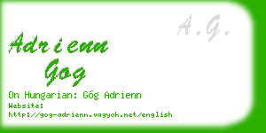 adrienn gog business card